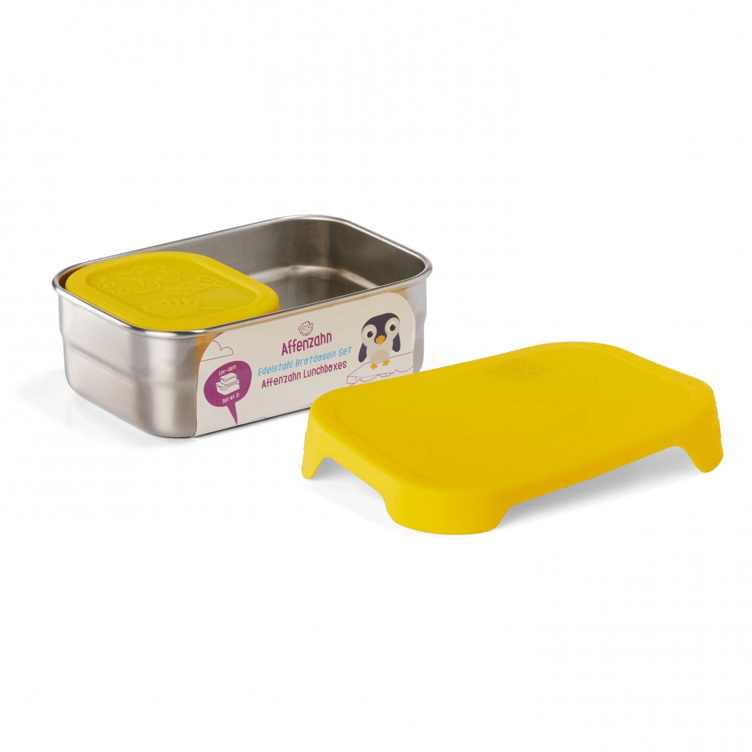 Affenzahn Lunchbox Set Tiger - Food Storage 5 Affenzahn Lunchbox Set Tiger - Food Storage - Image 3