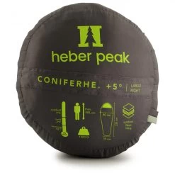 ConiferHe. +5°C - Synthetic Sleeping Bag -Camping Discount Store heber peak coniferhe 5 c synthetic sleeping bag detail 9