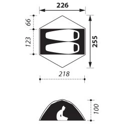 NOMAD Jade Tent - 2-person Tent -Camping Discount Store nomad jade tent 2 person tent detail 6