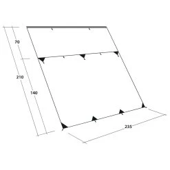 Outwell Hillcrest Tarp - Tarp -Camping Discount Store outwell hillcrest tarp tarp detail 6