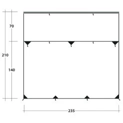 Outwell Hillcrest Tarp - Tarp -Camping Discount Store outwell hillcrest tarp tarp detail 7