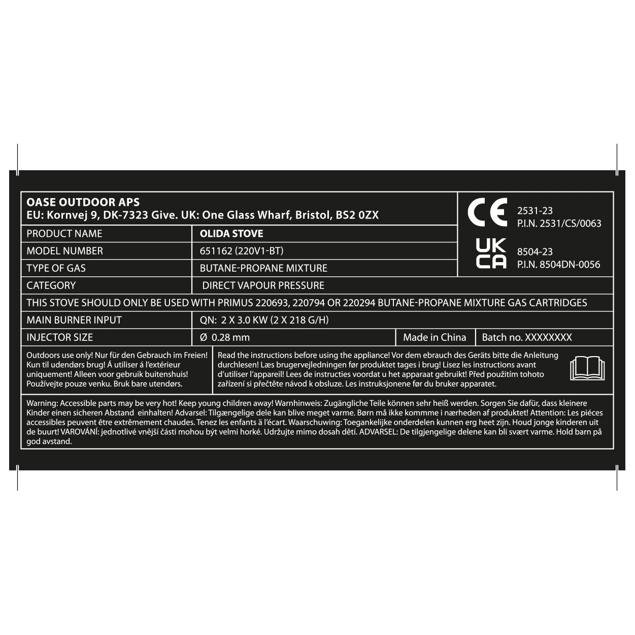 Outwell Olida Stove - Gas Stove 10 Outwell Olida Stove - Gas Stove - Image 8