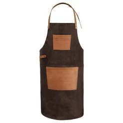 Petromax Buffalo Leather Apron With Neck Loop -Camping Discount Store petromax buffalo leather apron with neck loop detail 2
