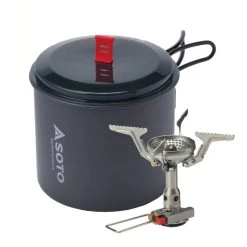 Soto Amicus W/ Igniter + New River Pot Combo - Gas Stove 12 Soto Amicus W/ Igniter + New River Pot Combo - Gas Stove -Camping Discount Store soto amicus w igniter new river pot combo gas stove detail 3