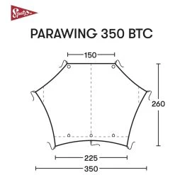 Spatz Parawing 350 BTC - Tarp 5 Spatz Parawing 350 BTC - Tarp -Camping Discount Store spatz parawing 350 btc tarp detail 2