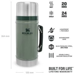 Stanley Classic Food Container 0,94 L - Food Storage -Camping Discount Store stanley classic food container 094 l food storage detail 4