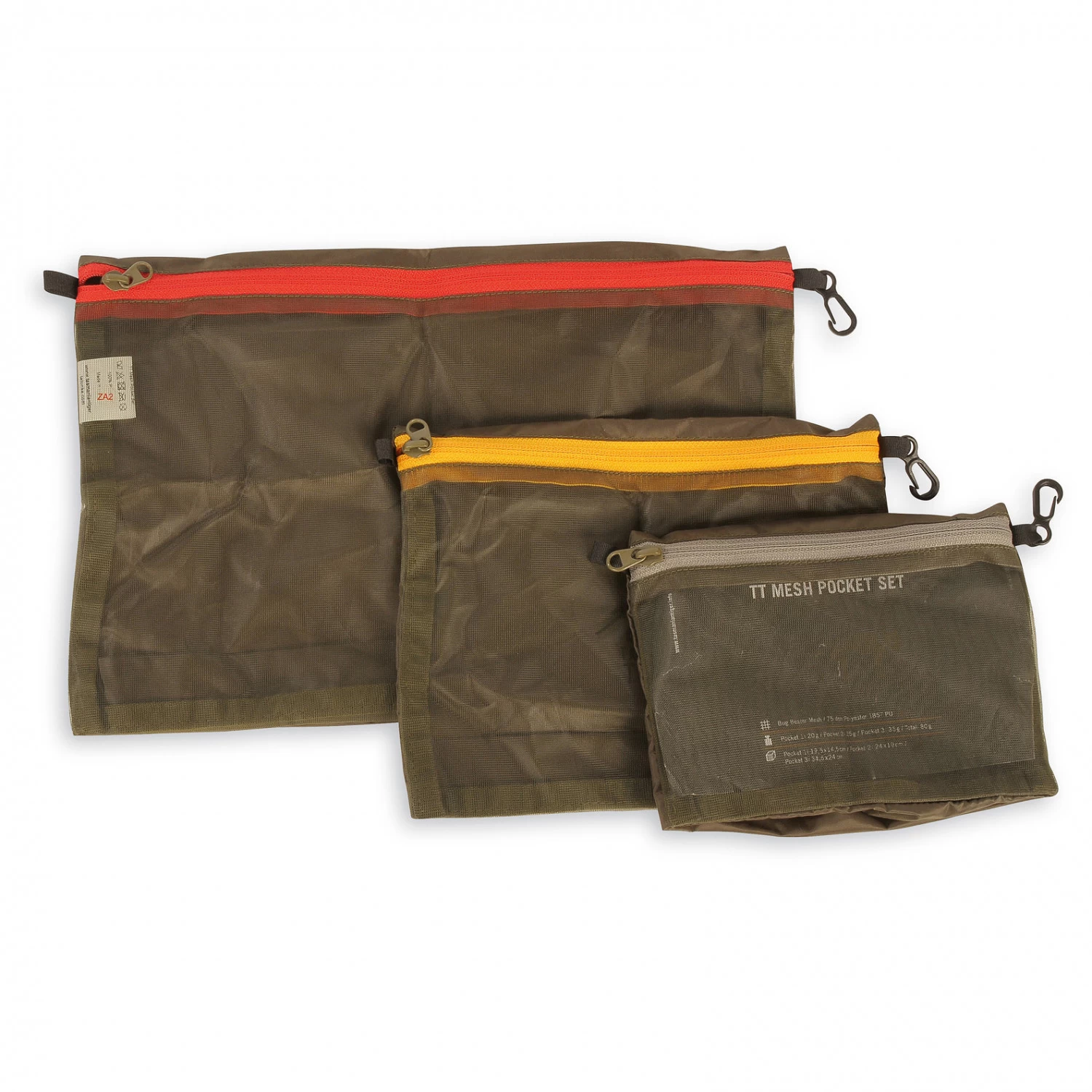 Tasmanian Tiger TT Mesh Pocket Set - Stuff Sack 3 Tasmanian Tiger TT Mesh Pocket Set - Stuff Sack
