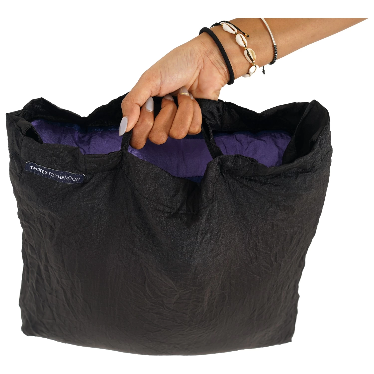 TICKET TO THE MOON Eco Bag Medium 20 - Shoulder Bag 7 TICKET TO THE MOON Eco Bag Medium 20 - Shoulder Bag - Image 5