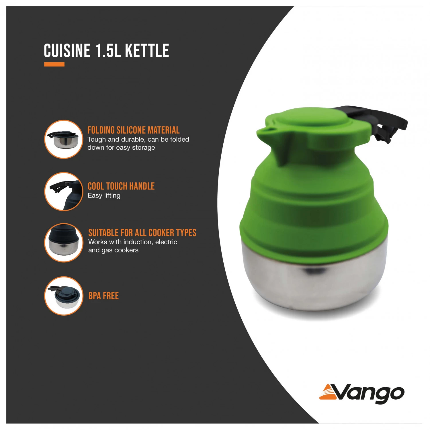 Vango Cuisine Kettle - Pot 7 Vango Cuisine Kettle - Pot - Image 5