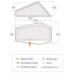 Vango F10 Hydrogen Air - 1-person Tent -Camping Discount Store vango f10 hydrogen air 1 person tent detail 3