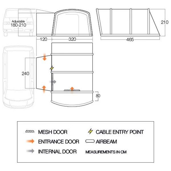 Vango Galli III Low - Motorhome Awning 4 Vango Galli III Low - Motorhome Awning - Image 2